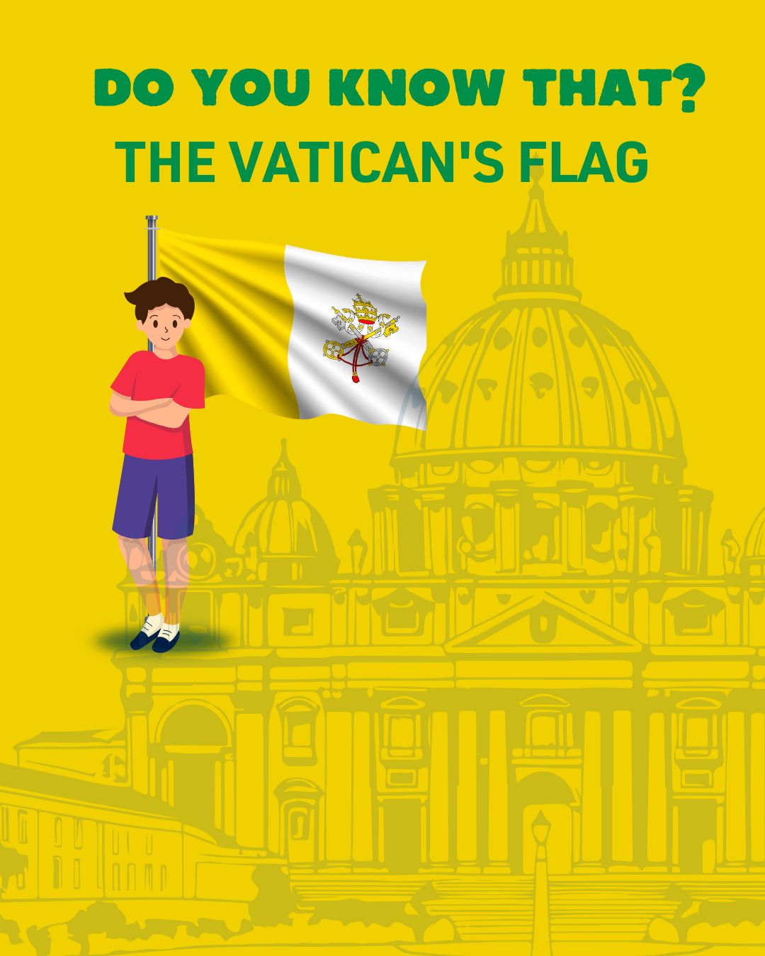 Giallo e bianco: i colori della bandiera vaticana, tra storia e simbolo
