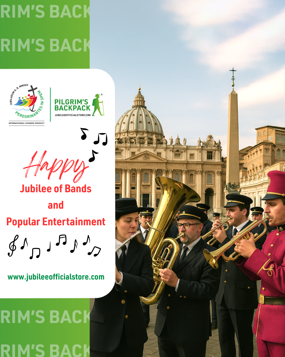 Giubileo delle Bande Musicali e dello Spettacolo Popolare con Jubilee Official Store!
