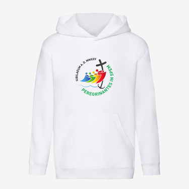 FELPA KIDS BIANCA LOGO GIUBILEO