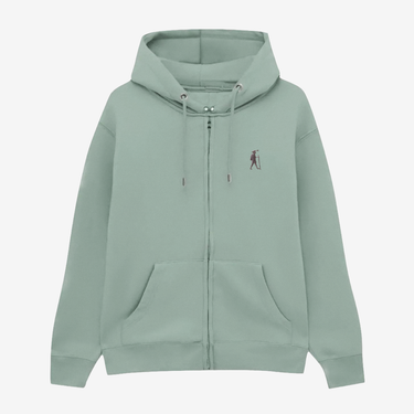 FELPA CON CAPPUCCIO E ZIP PILGRIM'S BACKPACK