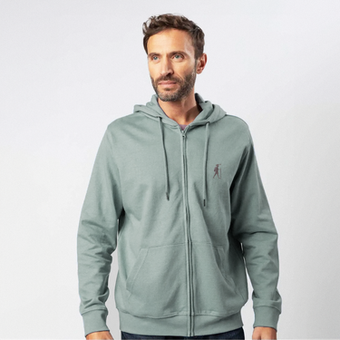 FELPA CON CAPPUCCIO E ZIP PILGRIM'S BACKPACK