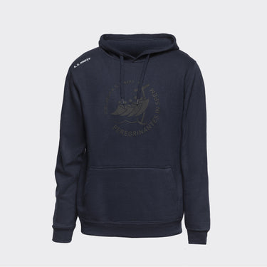 Blue hooded sweatshirt with thick Jubilee 2025 print