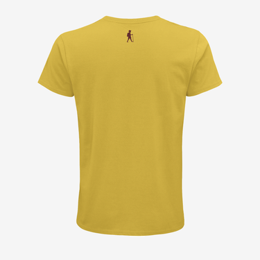 PILGRIM'S YELLOW T-SHIRT WITH RED LOGO PRINT 