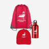 Red group Kit Jubilee 2025: RPET knapsack, alluminium water bottle and baseball hat