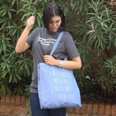 BLUE SHOPPER - WALK LIGHT PILGRIM'S BACKPACK