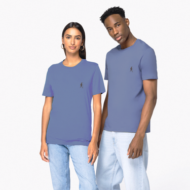 PILGRIM'S BACKPACK LIGHT BLUE T-SHIRT 