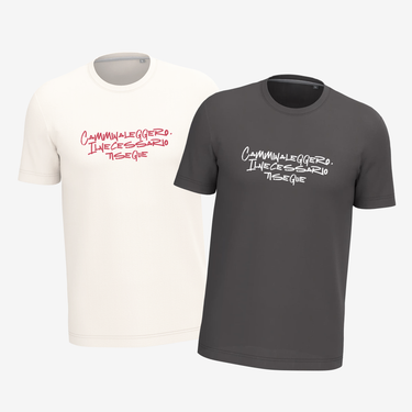 WALK LIGHTLY T-SHIRT  2 PIECES 2 COLORS - PILGRIM'S BACKPACK