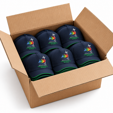 CAPPELLO BASEBALL RICAMO GIUBILEO CONFEZIONE 100 PZ