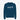 SUDADERA AZUL PETRÓLEO CON LOGO PLATEADO ESTAMPADO GRUESO PILGRIM'S BACKPACK